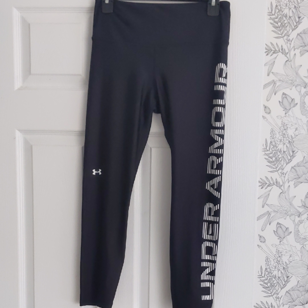 Under Armour Black Leggings with Bold Logo